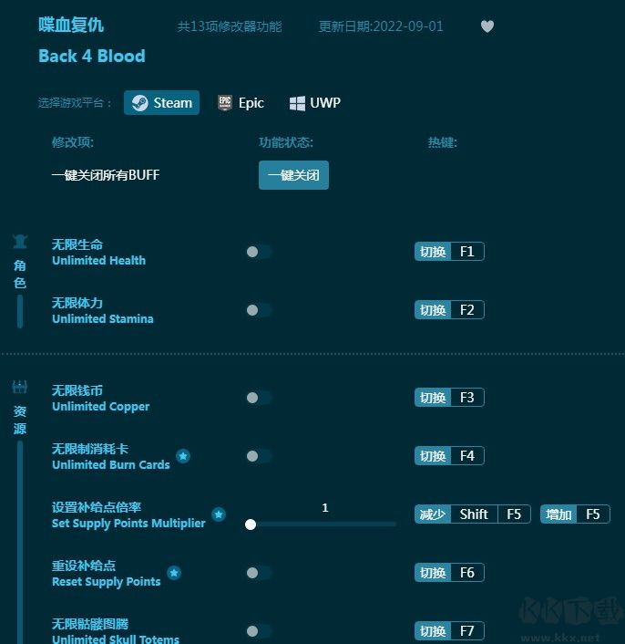 喋血復仇十三項修改器