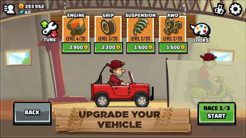 瘋狂登山賽車2內(nèi)置菜單版