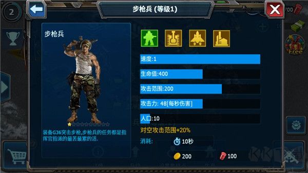 兵種介紹截圖1