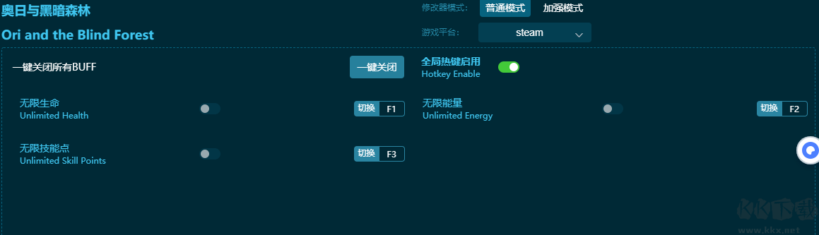 奧日與黑暗森林三項修改器