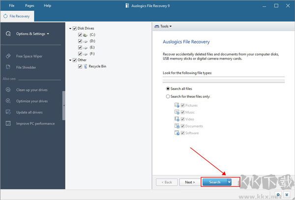 Auslogics File Recovery數據恢復